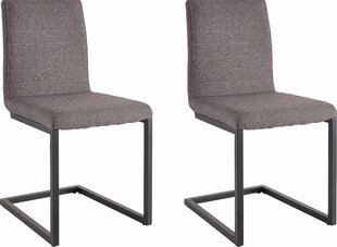 2 tuolin setti Notio Living Stacey, harmaa hinta ja tiedot | Ruokapöydän tuolit | hobbyhall.fi