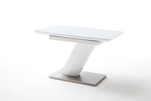 Jatkettava pöytä MC Akcent Galina, 120/160x80cm, valkoinen/harmaa hinta ja tiedot | Ruokapöydät | hobbyhall.fi