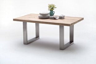 Ruokapöytä MC Akcent Castello, 200x100 cm, valkoinen/hopea hinta ja tiedot | Ruokapöydät | hobbyhall.fi