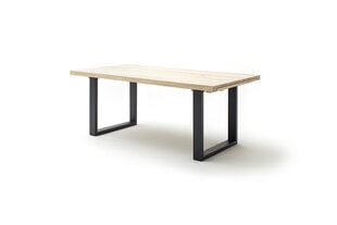 Jatkettava pöytä MC Akcent Dayton, 220/320x100 cm, vaaleanruskea/harmaa hinta ja tiedot | Ruokapöydät | hobbyhall.fi
