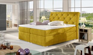 Sänky NORE Balvin, 180x200 cm, keltainen hinta ja tiedot | Sängyt | hobbyhall.fi