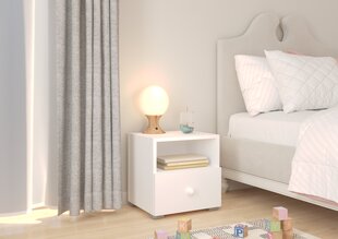 Yöpöytä ADRK Furniture Emi 01, valkoinen hinta ja tiedot | Yöpöydät | hobbyhall.fi