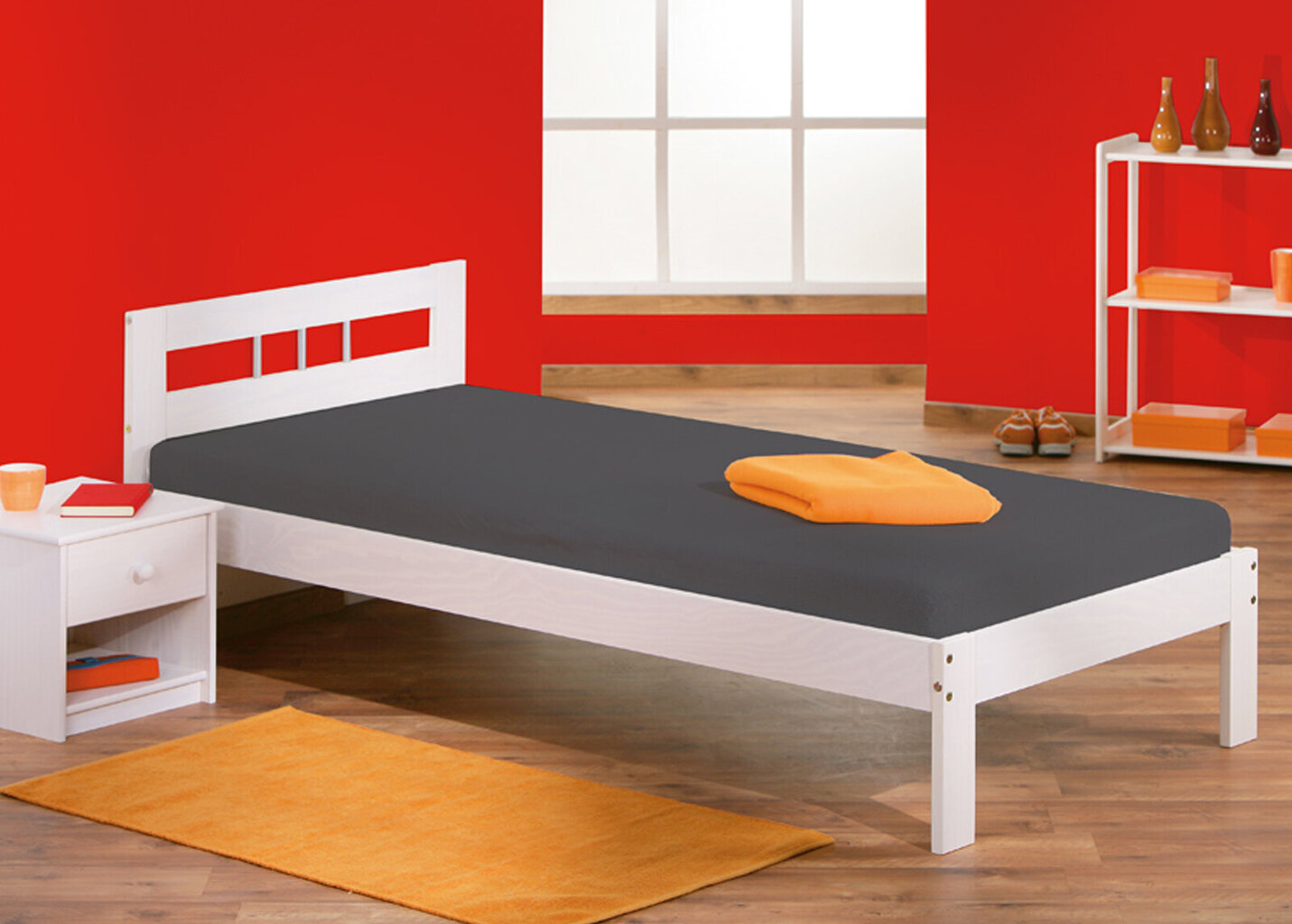 Sänky A2A Fana, 90 x 200 cm, valkoinen hinta ja tiedot | Sängyt | hobbyhall.fi