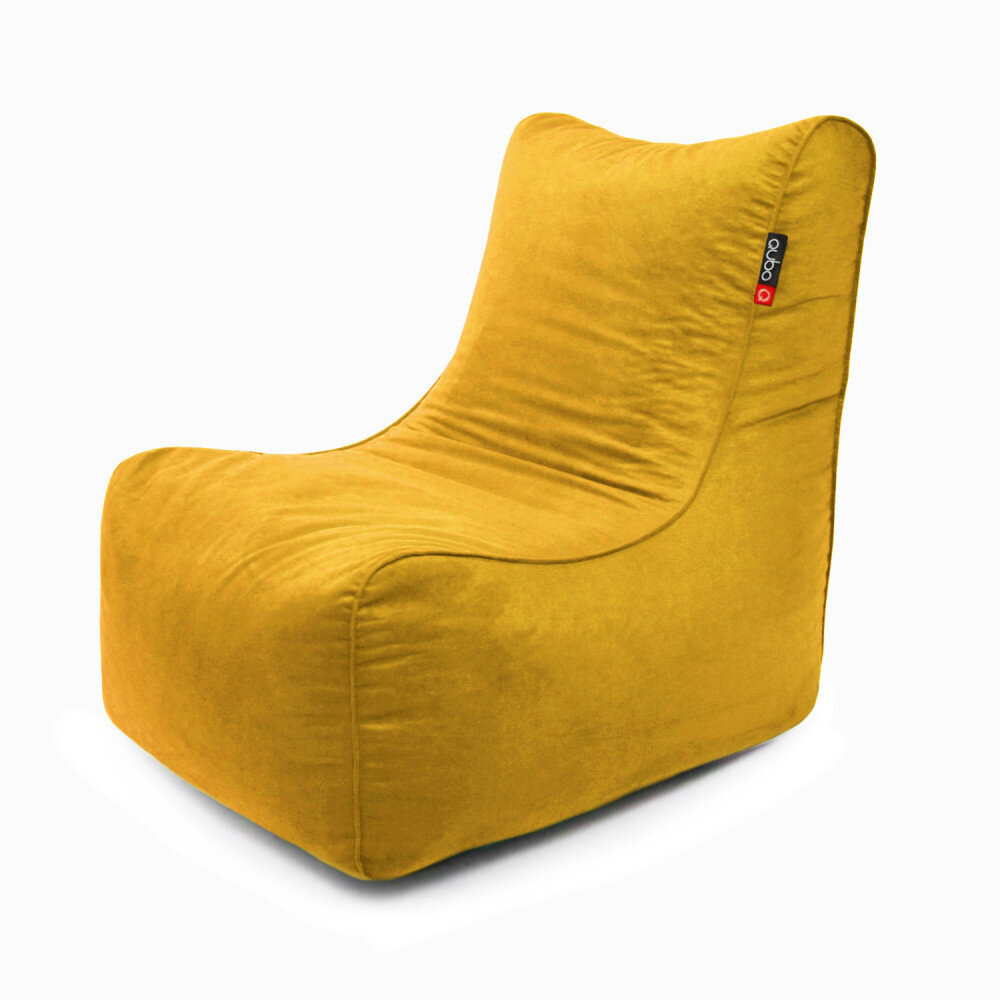 Qubo™ NEW Birma Mustard VELVET FIT hinta ja tiedot | Säkkituolit, rahit ja penkit | hobbyhall.fi