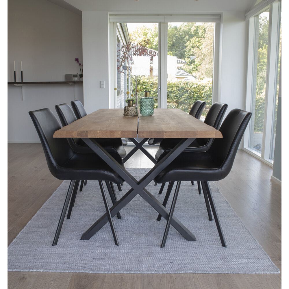 2-tuolin sarja House Nordic, Memphis, musta hinta ja tiedot | Ruokapöydän tuolit | hobbyhall.fi