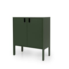 Uno 8552-031 2U H89cm, tummanvihreän värinen lipasto hinta ja tiedot | Olohuoneen kaapit ja lipastot | hobbyhall.fi