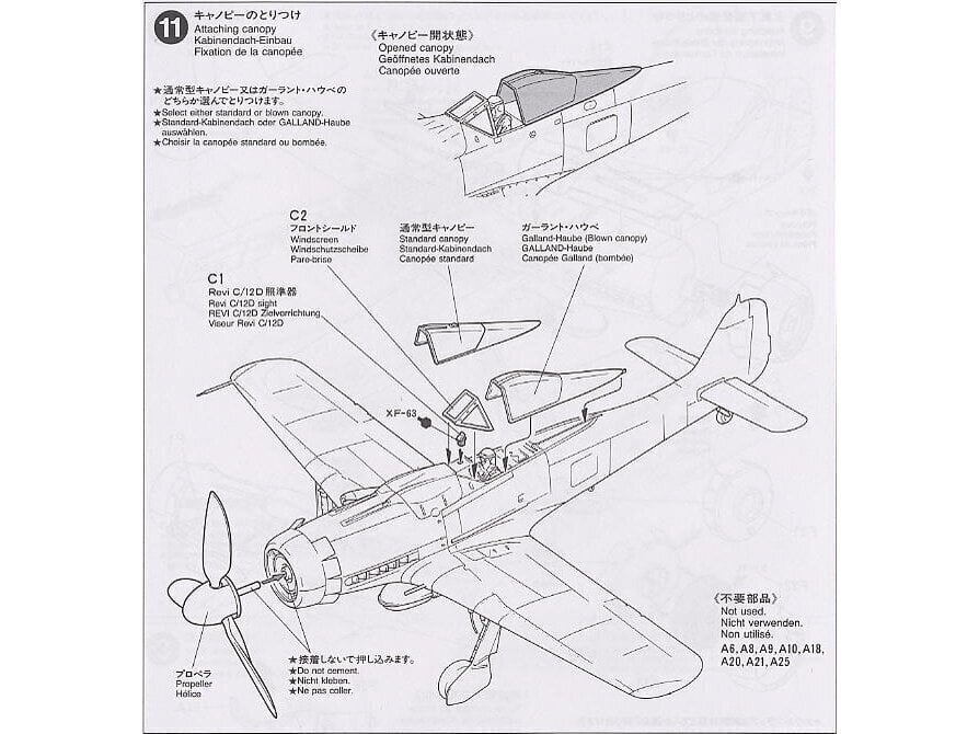 Tamiya - Focke-Wulf Fw190 D-9, 1/48, 61041 hinta ja tiedot | LEGOT ja rakennuslelut | hobbyhall.fi