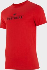 Miesten T-paita 4F, punainen hinta ja tiedot | Miesten T-paidat | hobbyhall.fi