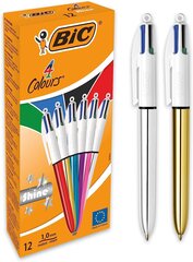 BIC Set of Biros Bic Shine Silver 12 Pieces 1 Unit hinta ja tiedot | Kirjoitusvälineet | hobbyhall.fi