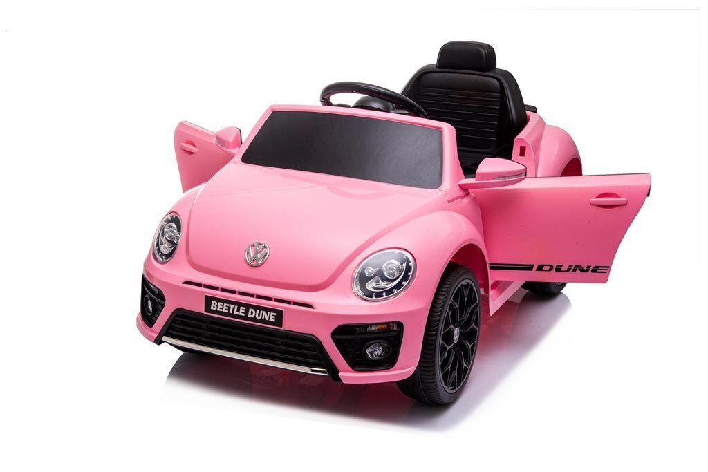 VW Beetle Dune Mini sähköauto lapsille, vaaleanpunaisen värinen hinta ja tiedot | Lasten sähköautot | hobbyhall.fi