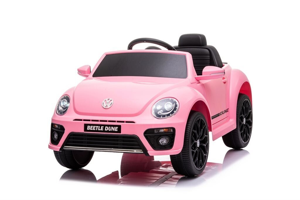 VW Beetle Dune Mini sähköauto lapsille, vaaleanpunaisen värinen hinta ja tiedot | Lasten sähköautot | hobbyhall.fi