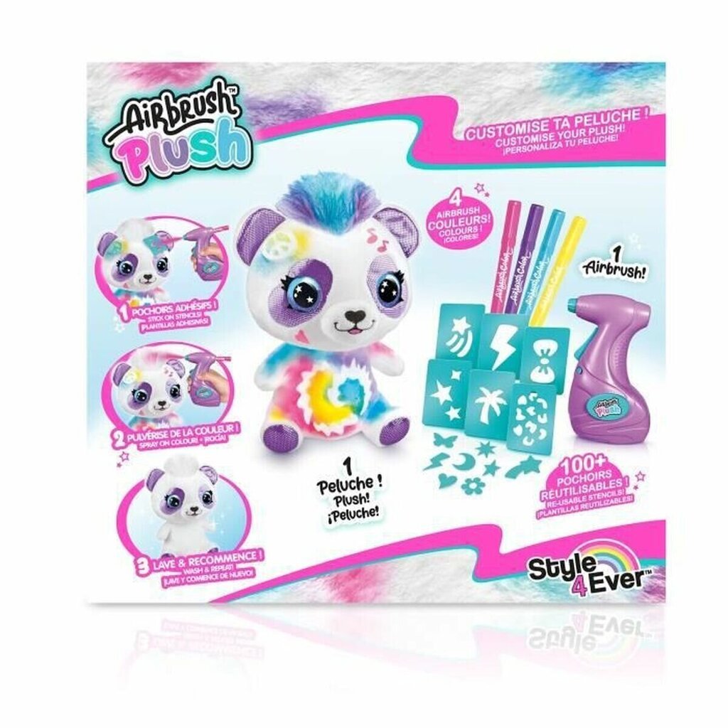 Canal Toys Airbrush Pehmo Panda luova setti hinta ja tiedot | Kehittävät lelut | hobbyhall.fi