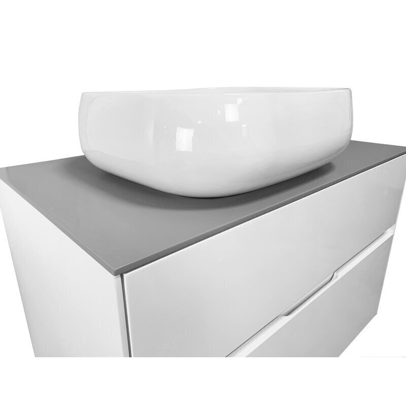 Kylpyhuonekaappi pesualtaalla Lyfco, valkoinen hinta ja tiedot | Kylpyhuonekaapit | hobbyhall.fi