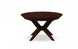 Pöytä Micadoni Virginia, 120/220x120x76 cm, ruskea hinta ja tiedot | Ruokapöydät | hobbyhall.fi