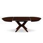 Pöytä Micadoni Virginia, 130/230 x 130 x 76 cm, ruskea hinta ja tiedot | Ruokapöydät | hobbyhall.fi