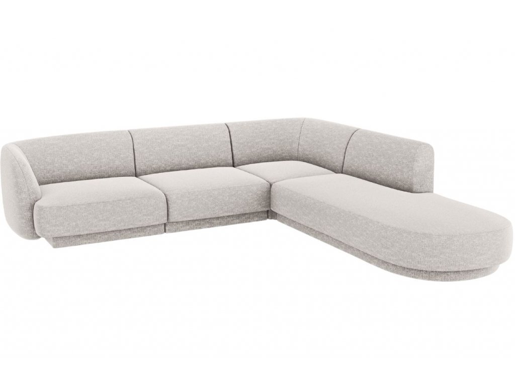 Oikeanpuoleinen sohva Micadoni Miley, 252 x 220 x 74 cm, harmaa hinta ja tiedot | Sohvat ja vuodesohvat | hobbyhall.fi