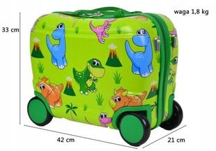 Lasten matkalaukku "Dino", 25 l hinta ja tiedot | Matkalaukut ja matkakassit | hobbyhall.fi