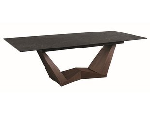 Ruokapöytä Signal Bonucci Ceramic, musta/ruskea hinta ja tiedot | Ruokapöydät | hobbyhall.fi