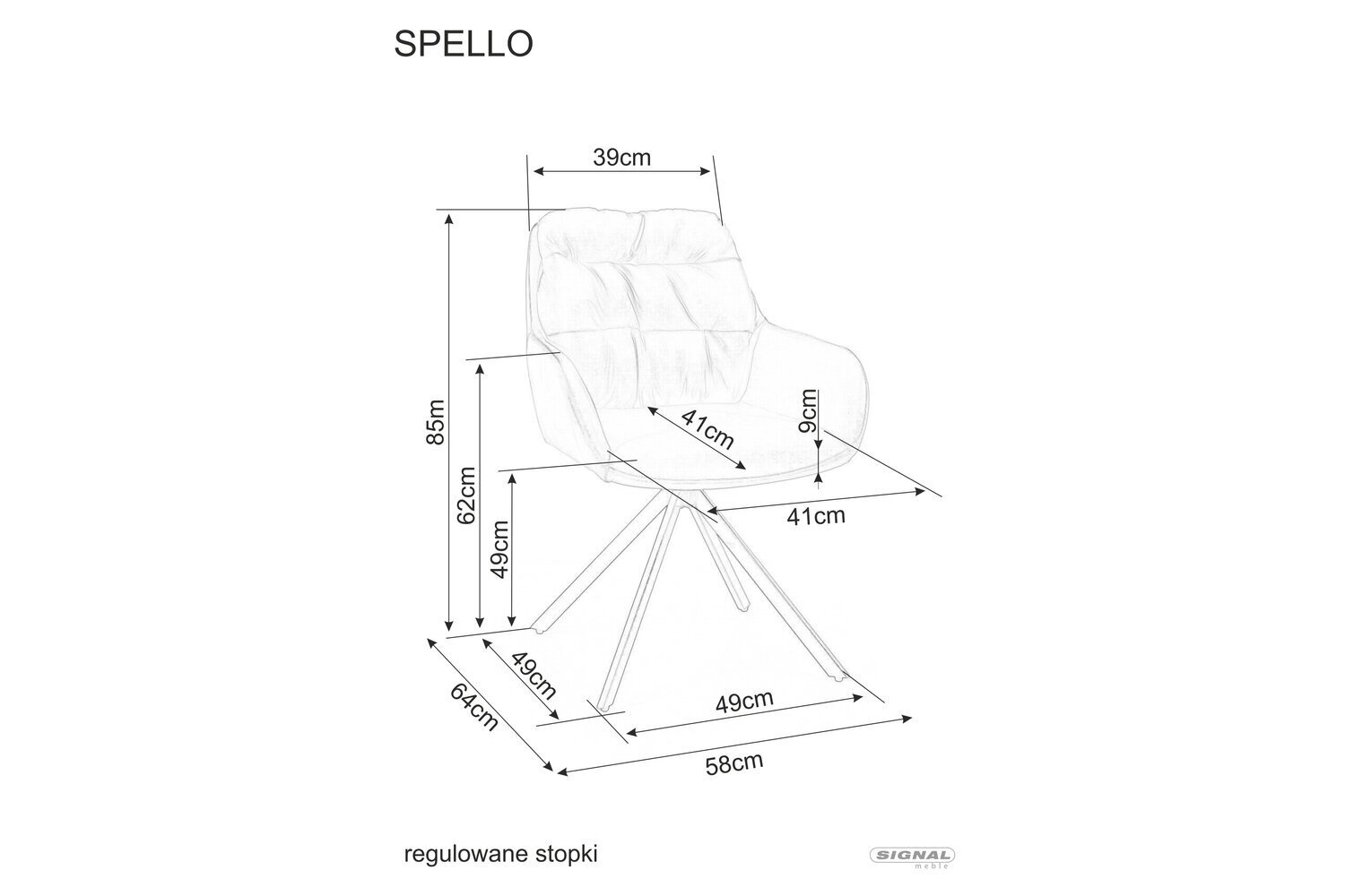 Ruokailutuolisarja Signal Spello, 2 tuolia, harmaa/musta hinta ja tiedot | Ruokapöydän tuolit | hobbyhall.fi