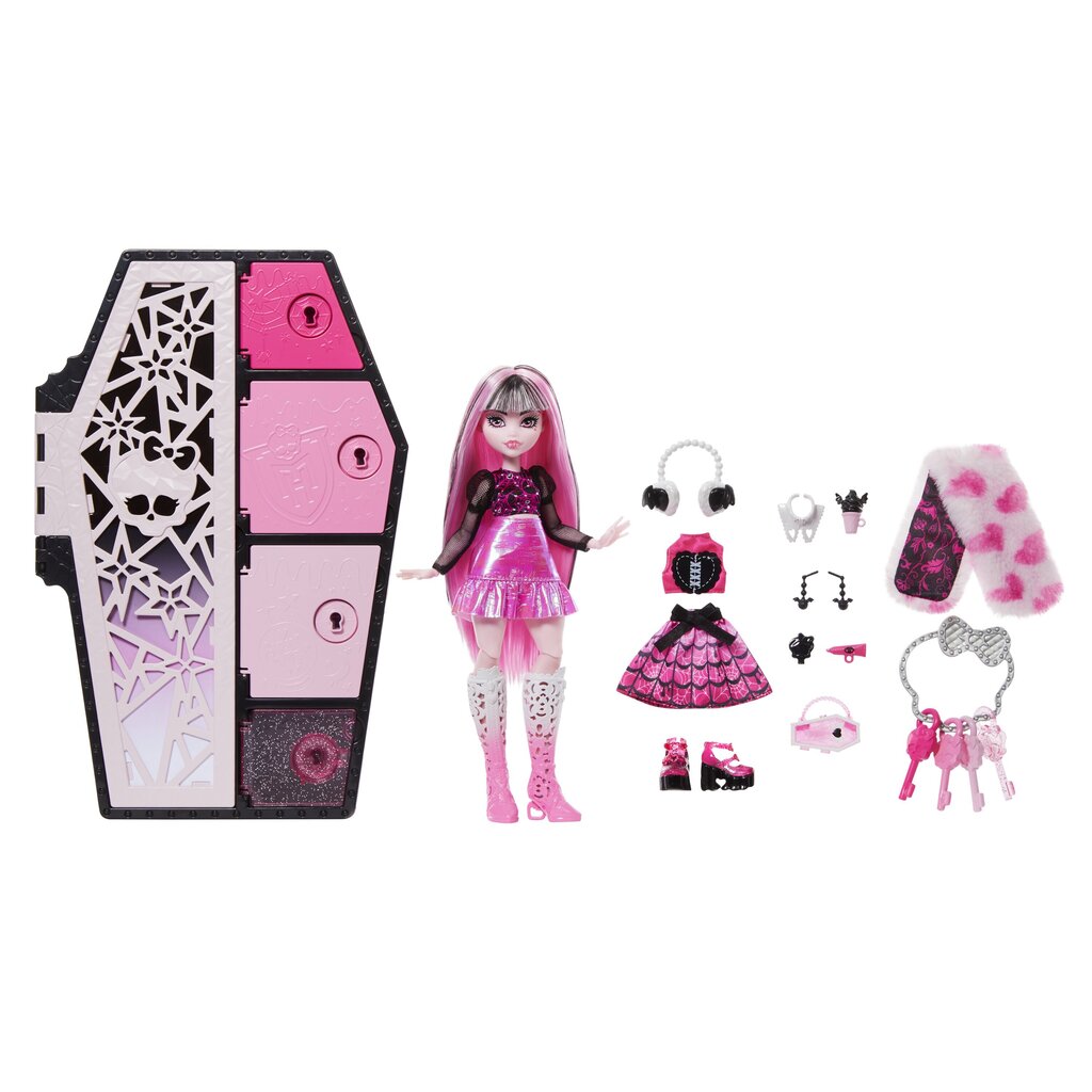 Drakulaura Monster High Skulltimates yllätyssetti hinta ja tiedot | Tyttöjen lelut | hobbyhall.fi