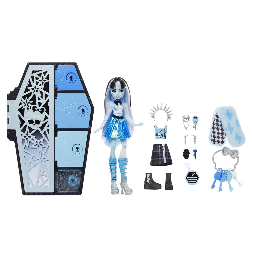 Frank Monster High Skulltimates -nukke yllätyssetti hinta ja tiedot | Tyttöjen lelut | hobbyhall.fi