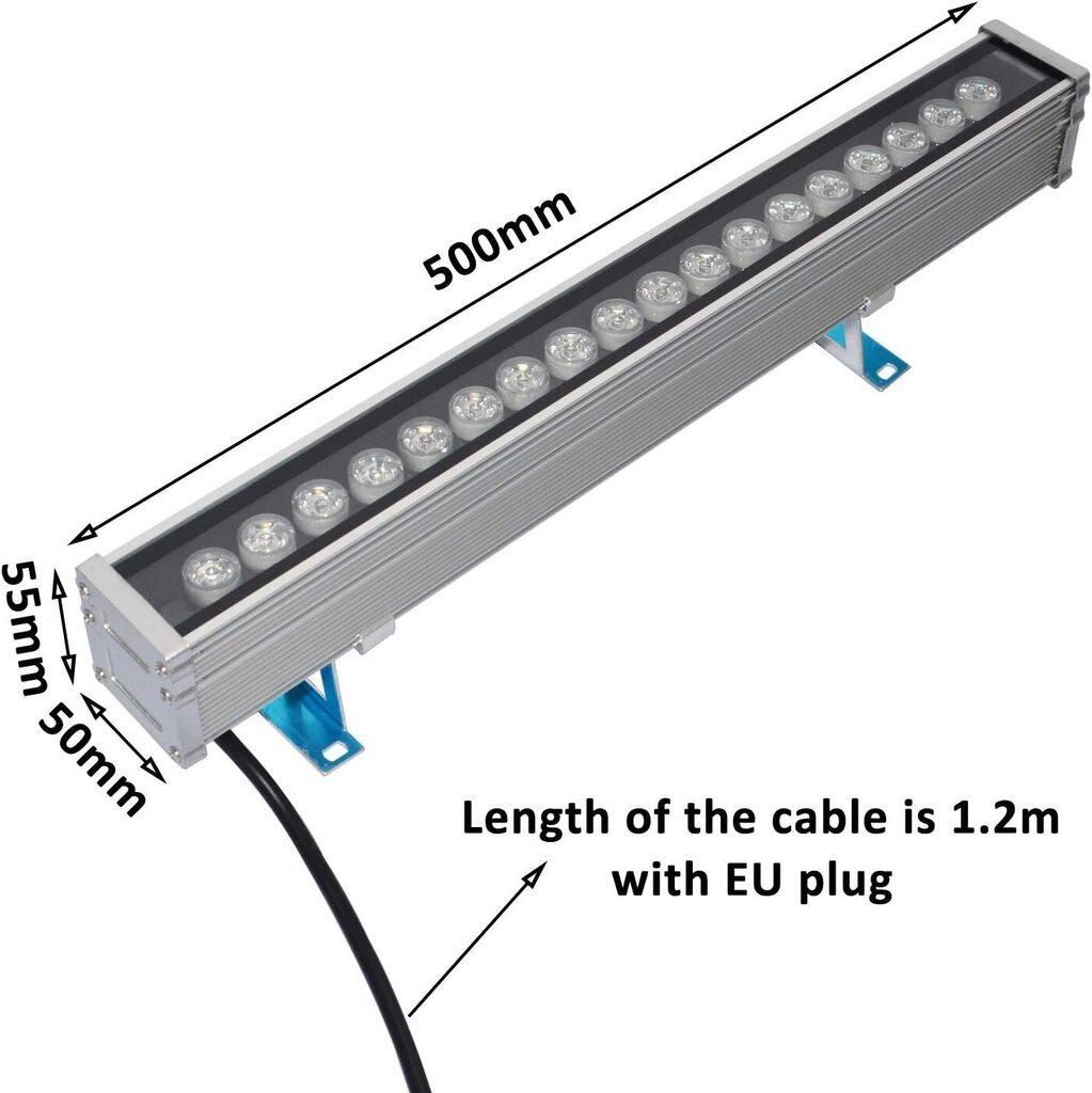 Energiaa säästävä seinävalaisin RSN LED, saksalainen pistoke, 18W, 230V, IP65 hinta ja tiedot | Seinävalaisimet | hobbyhall.fi