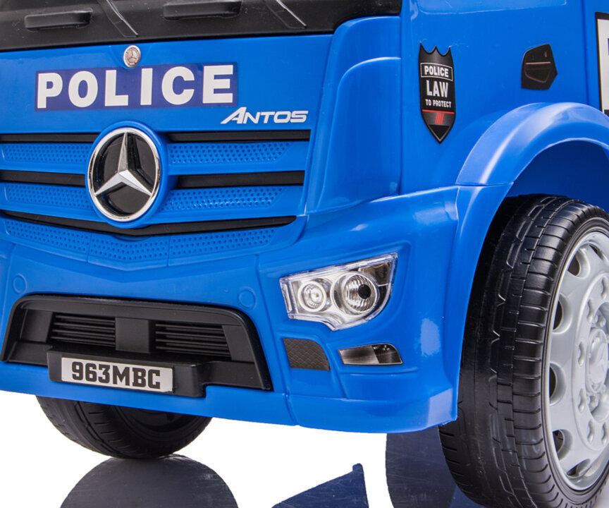 Lasten auto Mercedes Antos poliisiauto, väri: sininen. hinta ja tiedot | Vauvan lelut | hobbyhall.fi