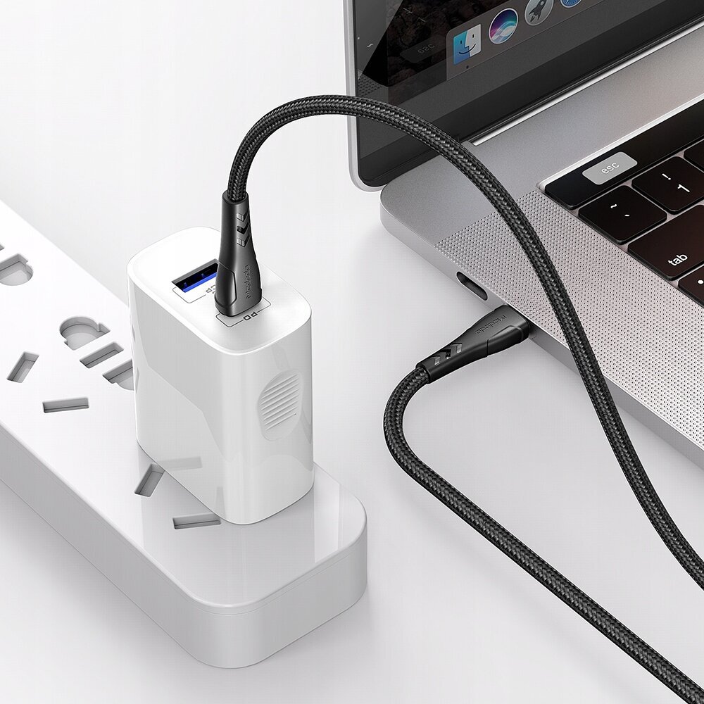 Mcdodo Mcdodo CA-7641 USB-C–USB-C-kaapeli, PD 60 W, 1,2 m (musta) hinta ja tiedot | Kaapelit ja adapterit | hobbyhall.fi