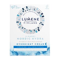 Lumene Lähde Hydration Recharge -yövoide, 50 ml hinta ja tiedot | Kasvovoiteet | hobbyhall.fi