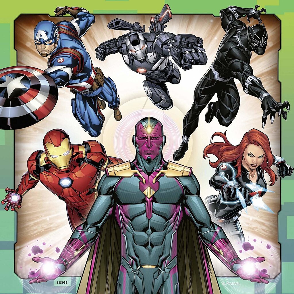 Ravensburger Marvel Avengers (Avengers), Palapeli 08040, 3 x 49 osaa hinta ja tiedot | Palapelit | hobbyhall.fi