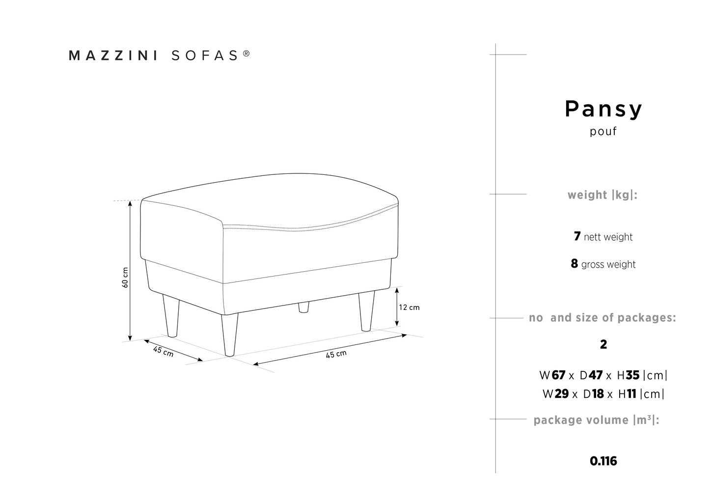 Rahi Mazzini Sofas Pansy, punainen hinta ja tiedot | Säkkituolit, rahit ja penkit | hobbyhall.fi