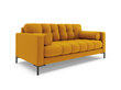 Cosmopolitan Design sohva Bali 3S, keltainen/musta hinta ja tiedot | Sohvat ja vuodesohvat | hobbyhall.fi