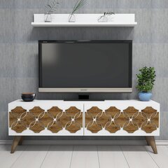 Tv-taso ja hylly Kalune Design 845(LXIII), valkoinen hinta ja tiedot | TV- ja mediakalusteet | hobbyhall.fi