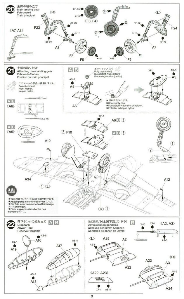 Tamiya - Messerschmitt Bf109 G-6, 1/48, 61117 hinta ja tiedot | LEGOT ja rakennuslelut | hobbyhall.fi