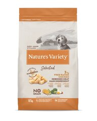 Nature's Variety Dog Selected Junior Free Range kana 12 kg - vapaana kasvatettu kuivaruoka pennuille/nuorille. hinta ja tiedot | Koiran kuivaruoka | hobbyhall.fi