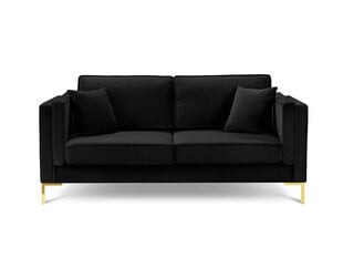 2-istuttava sohva Luis 2, musta/kulta hinta ja tiedot | Sohvat ja vuodesohvat | hobbyhall.fi