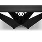 Ruokapöytä Micadoni Home Lottie 220x100cm, musta hinta ja tiedot | Ruokapöydät | hobbyhall.fi