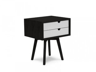 Yöpöytä Micadoni Vela, 42x35x50, musta/valkoinen hinta ja tiedot | Yöpöydät | hobbyhall.fi