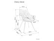 Ruokailutuolisarja Signal Cherry Monolith, 2 tuolia, keltainen/musta hinta ja tiedot | Ruokapöydän tuolit | hobbyhall.fi