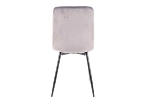 Ruokailutuolisarja Signal Alan Velvet, 4 tuolia, beige/musta hinta ja tiedot | Ruokapöydän tuolit | hobbyhall.fi