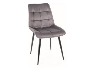 Ruokailutuolisarja Signal Chic Monolith, 4 tuolia, harmaa/musta hinta ja tiedot | Ruokapöydän tuolit | hobbyhall.fi