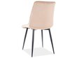 Ruokailutuolisarja Signal Chic D Velvet, 4 tuolia, ruskea/musta hinta ja tiedot | Ruokapöydän tuolit | hobbyhall.fi