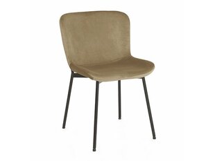 Ruokailutuolisarja Signal Colby Velvet, 4 tuolia, beige/musta hinta ja tiedot | Ruokapöydän tuolit | hobbyhall.fi