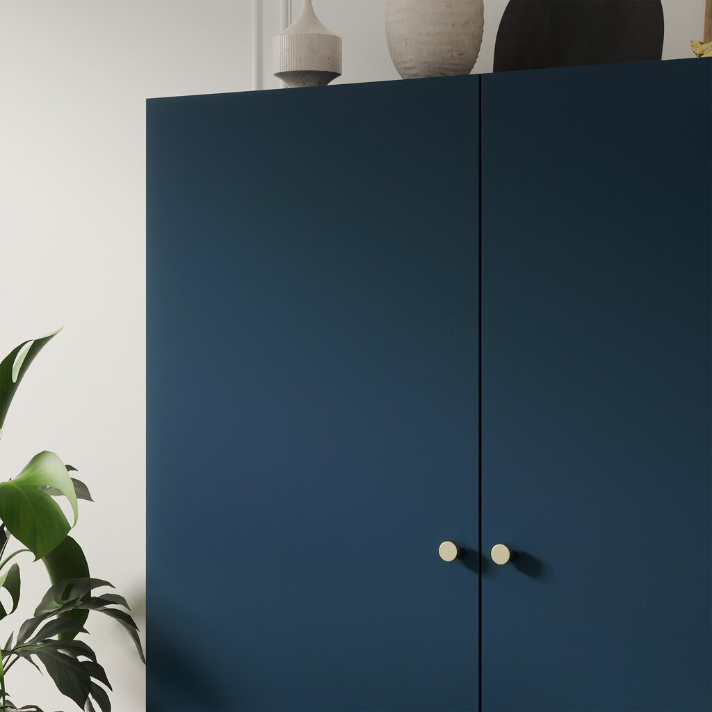 Vaatekaappi Includo, 120x40x155 cm, sininen hinta ja tiedot | Kaapit | hobbyhall.fi