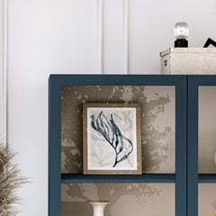 Vitriinikaappi Includo, 120x40x155 cm, sininen hinta ja tiedot | Vitriinit | hobbyhall.fi