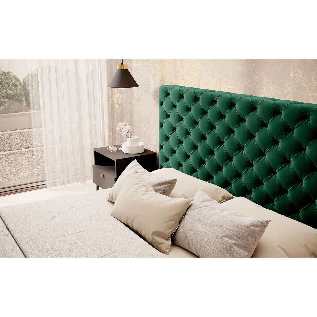 Sänky Princce, 160x200 cm, vihreä hinta ja tiedot | Sängyt | hobbyhall.fi