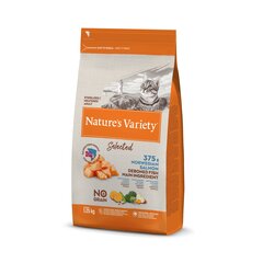 Nature's Variety Selected Sterilized Steriloidut kissat, lohi, 1,25 kg hinta ja tiedot | Kissan kuivaruoka | hobbyhall.fi