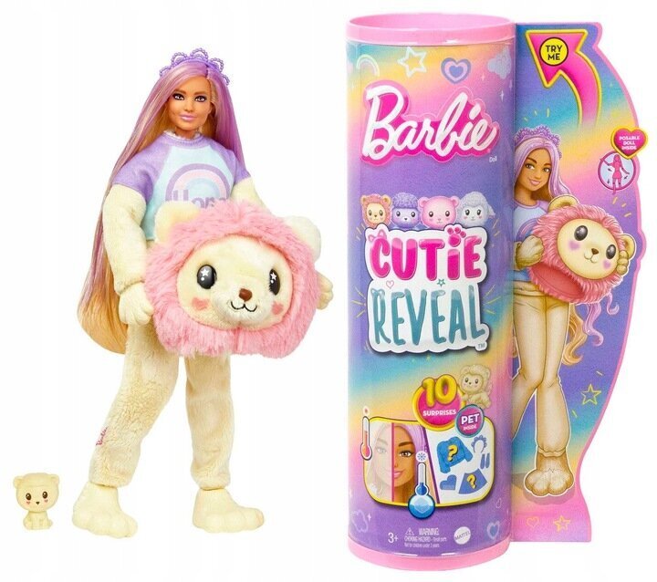 Barbie Cutie Reveal -nukke hinta ja tiedot | Tyttöjen lelut | hobbyhall.fi