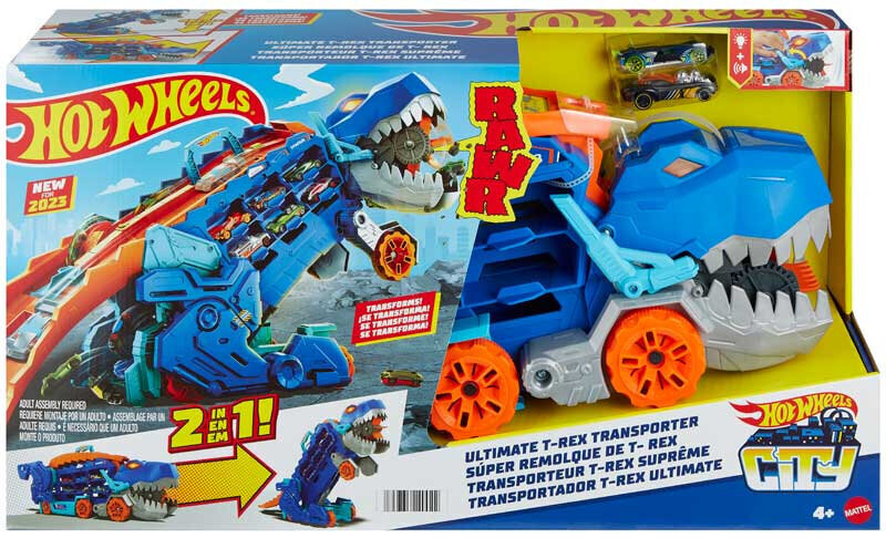 Setti Hot wheels Transformer T-Rex hinta ja tiedot | Poikien lelut | hobbyhall.fi