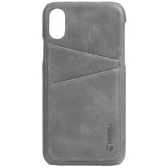 Krusell Sunne 2 Card Cover Apple iPhone XR:lle, harmaa hinta ja tiedot | Puhelimen kuoret ja kotelot | hobbyhall.fi